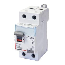 Interrupteur différentiel 63A-300mA-2P (ex-08929)*