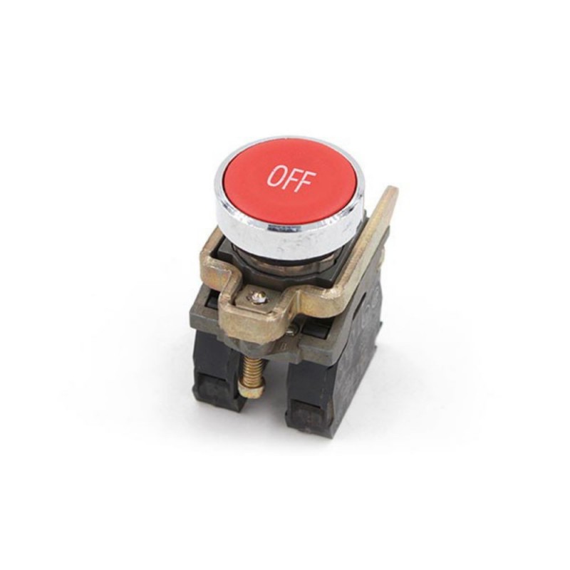 Bouton poussoir affleurant rouge*