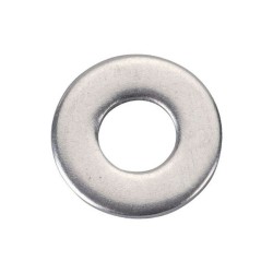 Rondelle plate ZBlanc 6mm