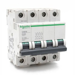 Disjoncteur C60N 4P 40A courbe D*
