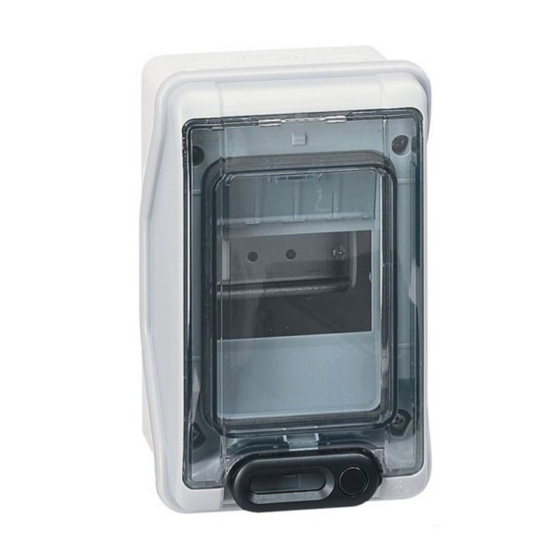 Coffret étanche Plexo³ 8 modules IP65 - Gris
