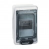 Coffret étanche Plexo³ 8 modules IP65 - Gris