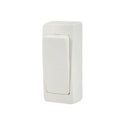 Mini-interrupteur va-et-vient 32x75x31mm 10A 250 V~ blanc