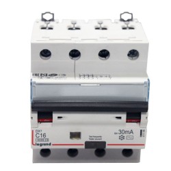 Disjoncteurdifférentiel 16A-30mA-4P (ex-07964)*