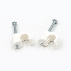 Attache Fixfor gris RAL7035 pour câble rond Ø8mm