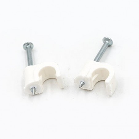 Attache Fixfor gris RAL7035 pour câble rond Ø8mm