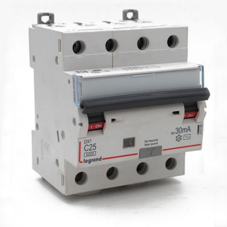 Disjoncteur différentiel monobloc 25A-30mA-4p