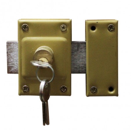 Verrou etendard double cylindre