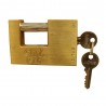 Cadenas aditus rectangulaire 90mm 2clés*