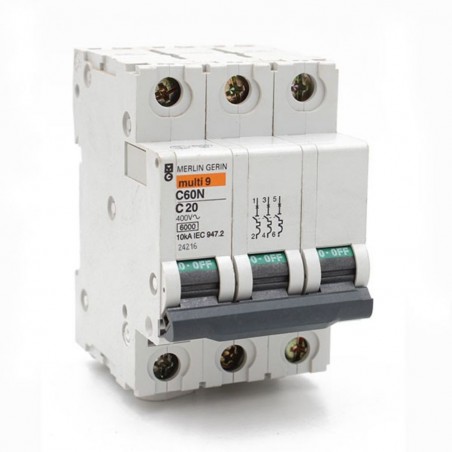 Disjoncteur C60N TRI 20A Courbe C *