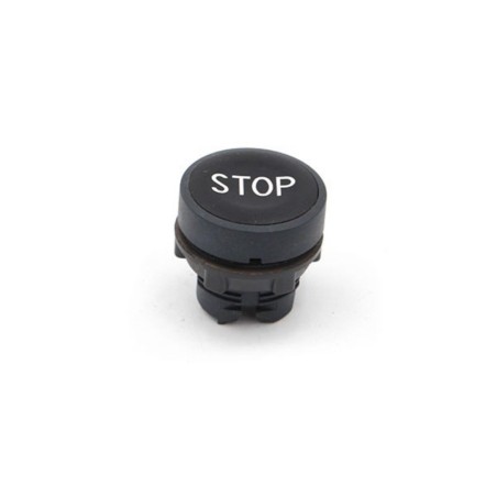 Tete pour bout. plast. STOP (noir)