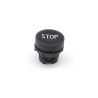 Tete pour bout. plast. STOP (noir)