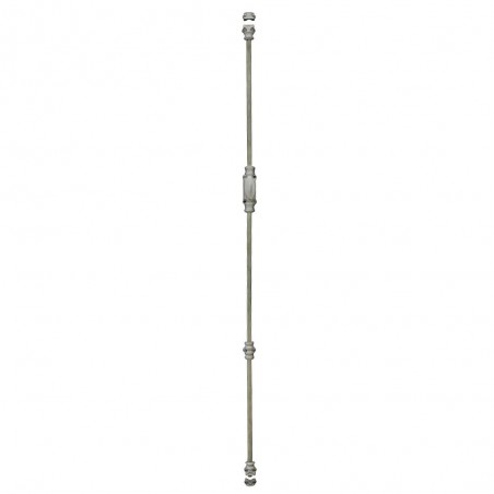 Crémone modèle rustique+2 gaches+4attaches