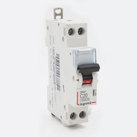 Disjoncteur modulaire Phase+Neutre DNX3 20A