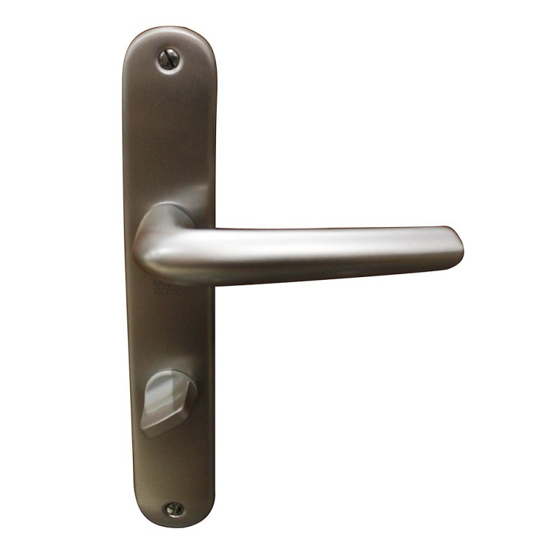 Ensemble poignée de porte argent