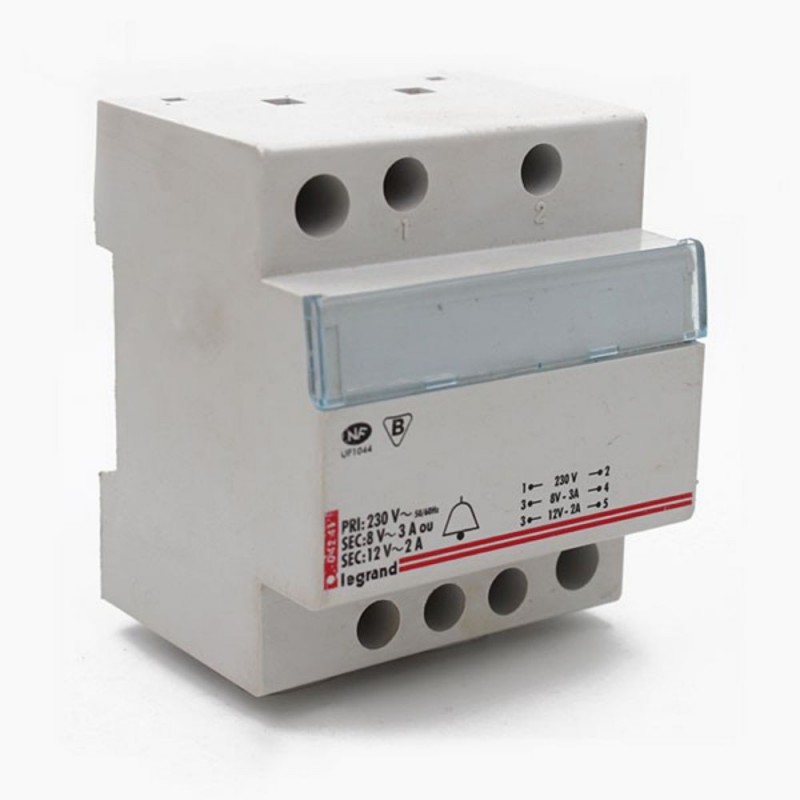 Transfo sonnerie 12-8v 24va