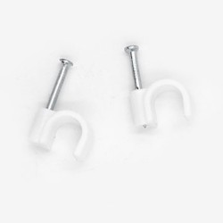 Attaches pontets n°6 BLANC RAL (boîte de 100pces)