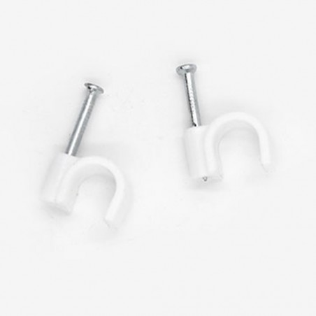 Attaches pontets n°6 BLANC RAL (boîte de 100pces)