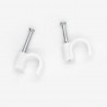Attaches pontets n°6 BLANC RAL (boîte de 100pces)