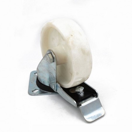 Roue polyamide à pivot et frein 125mm-300kg