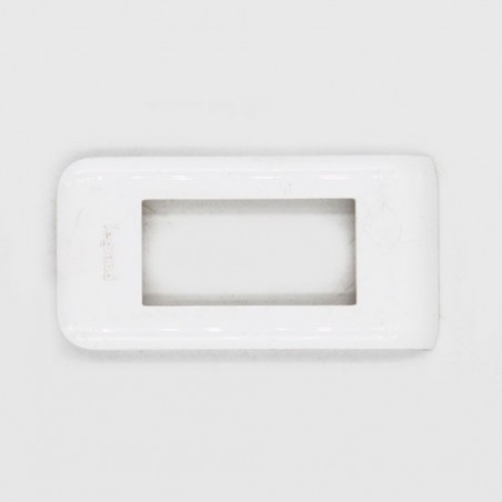 Plaque programme mosaic pour 1 module blanc