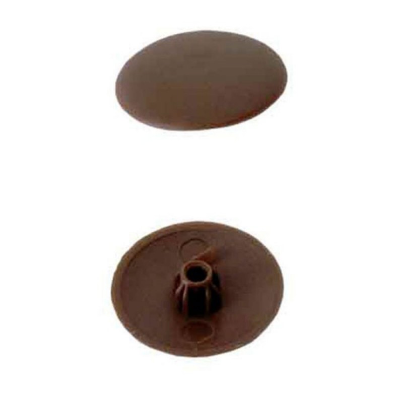 Cache vis plastique marron fonçé (30pcs)
