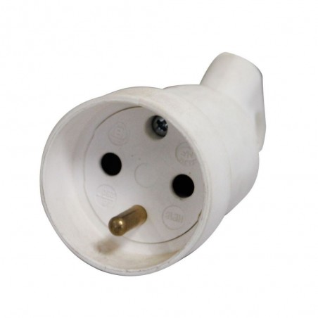 Prolongateur plastique 2P+T 16A à anneau