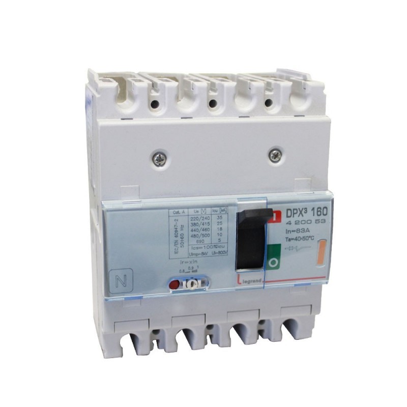 Disjoncteur DPX160-4P-63A-25kA