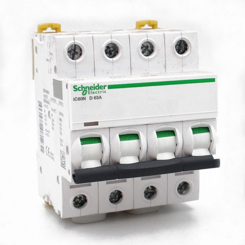 Disjoncteur modulaire Multi 9 C60N 4P 63A Courbe D