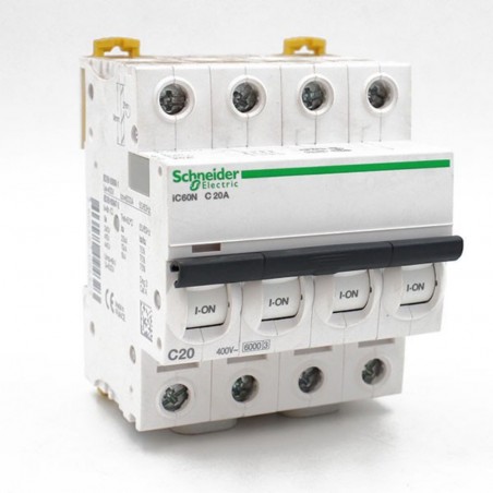 Disjoncteur Miniature Tétra iC60N 20A Courbe C Acti9
