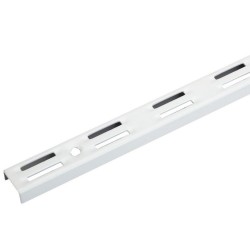 Cremaillère double 95cm blanc