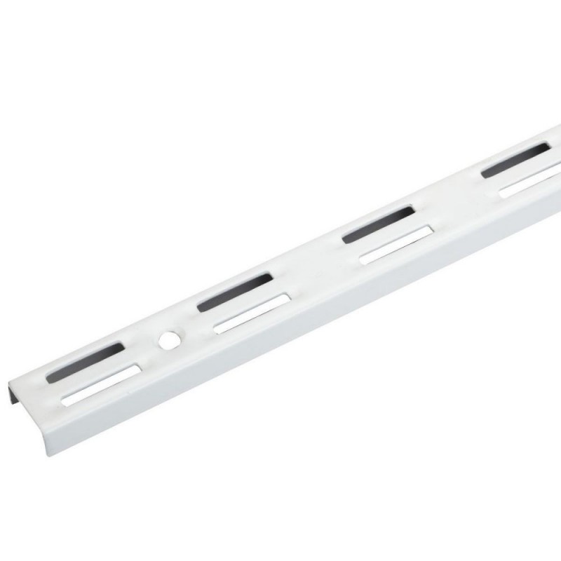 Cremaillère double 95cm blanc