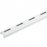 Cremaillère double 95cm blanc