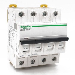 Disjoncteur iC60N TETRA 25A courbe C