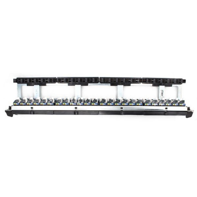 Panneau de brassage droit LCS3 catégorie 6 avec 24 ports RJ45 FTP