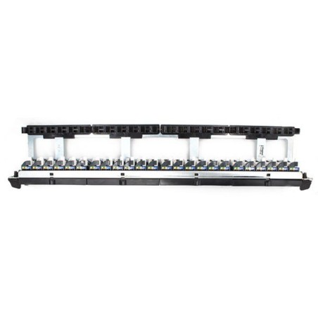 Panneau de brassage droit LCS3 catégorie 6 avec 24 ports RJ45 FTP