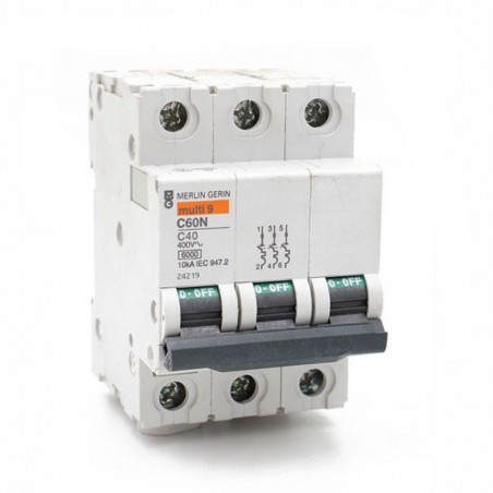 Disjoncteur iC60N TRI 40A courbe C