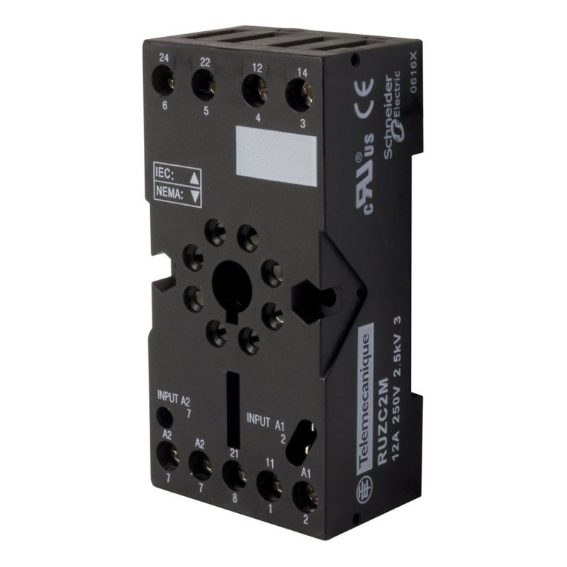 Embase pour relais de puissance enfichable RUMC2