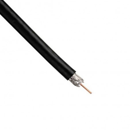 Cable coaxial TV noir