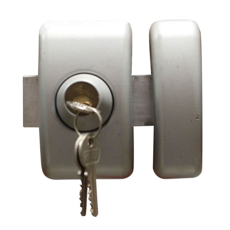 Verrou universel cylindre argent*