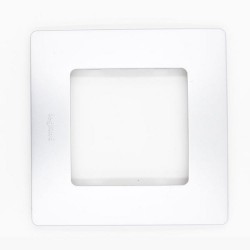 Plaque de finition NILOE 1 poste argent