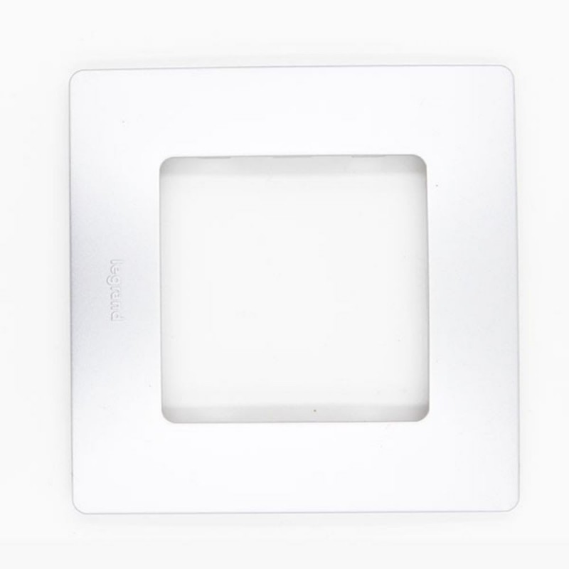 Plaque de finition NILOE 1 poste argent