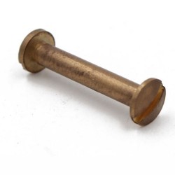 Vis de relieur en cuivre 30mm