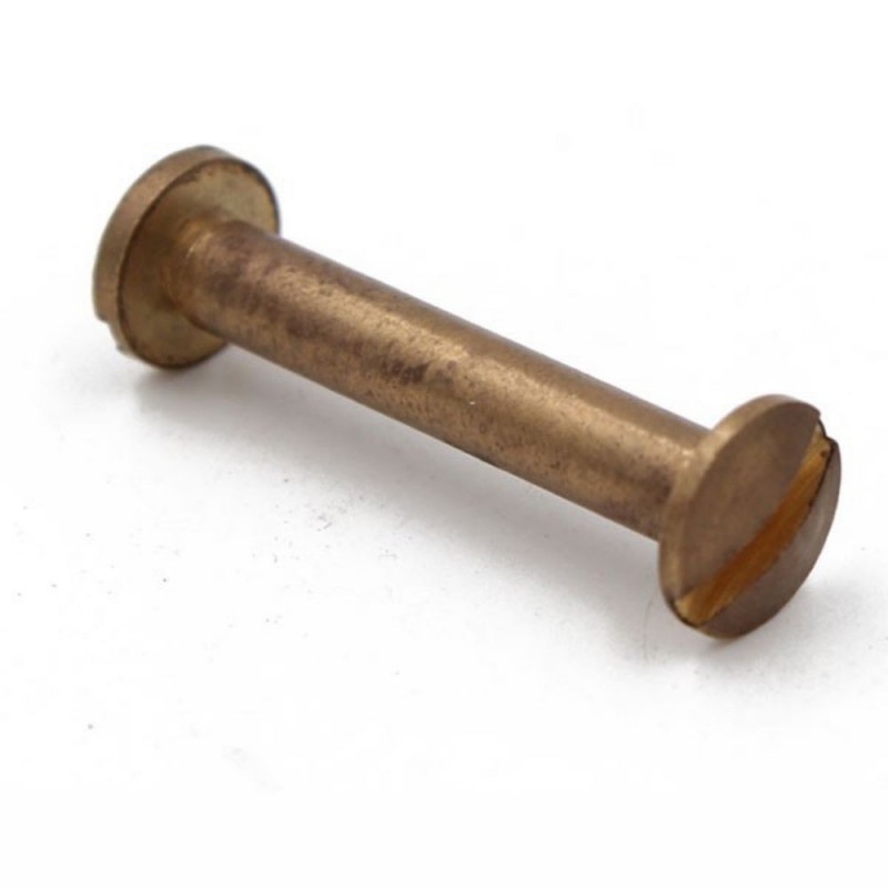 Vis de relieur en cuivre 30mm