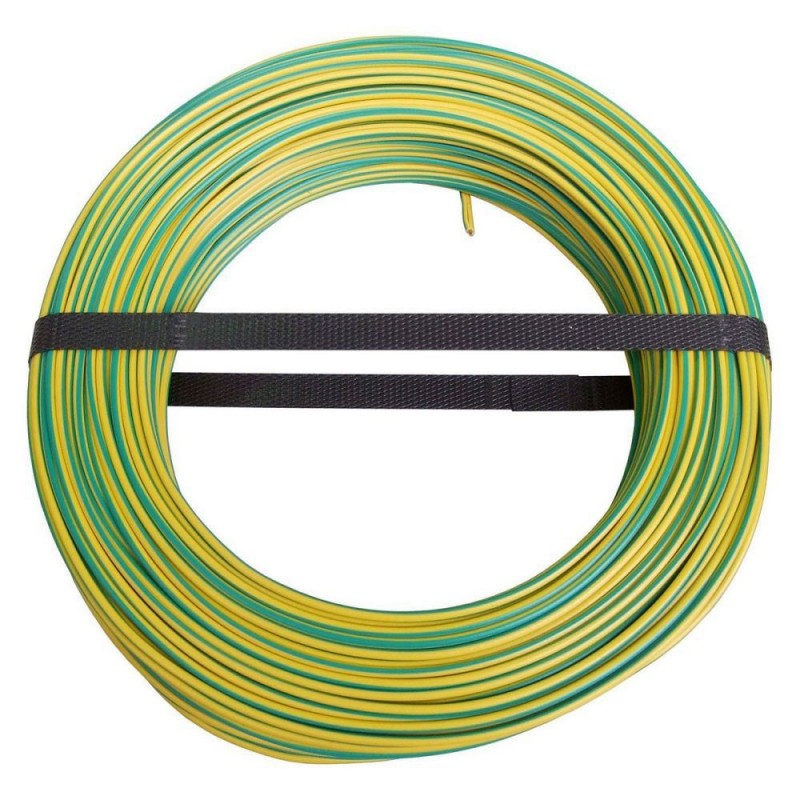 Cable isolé souple 1.5mm² v-j (100ml) *