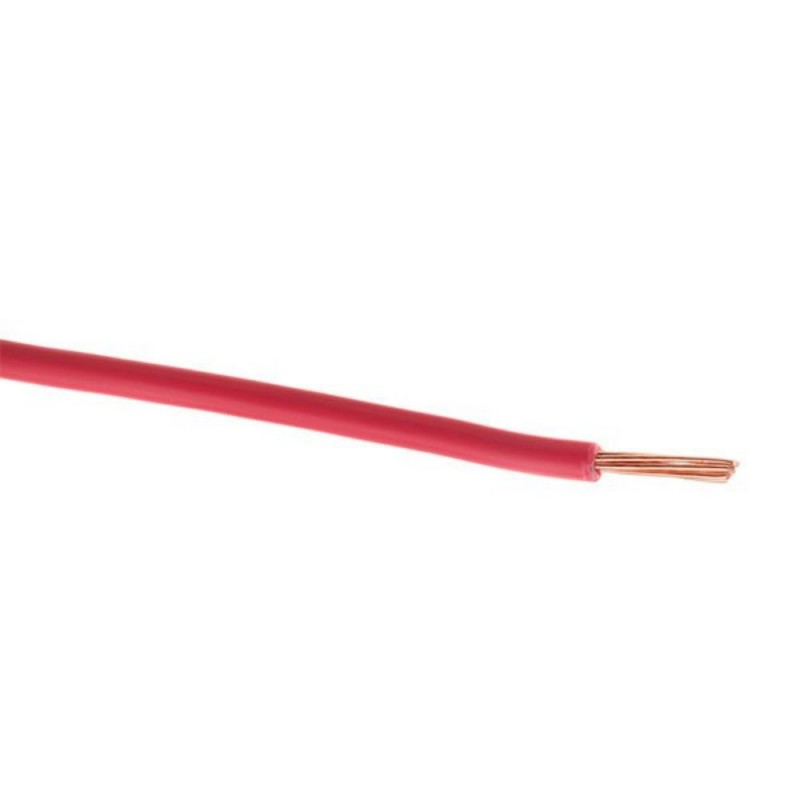 Cable isolé souple 10mm² rouge*