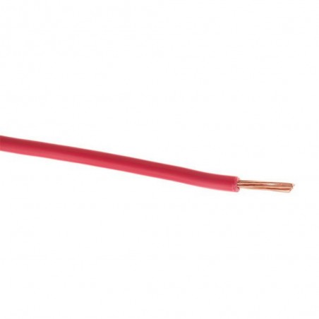 Cable isolé souple 10mm² rouge*