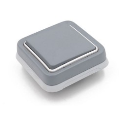 Va et vient gris 10AX - 250V à encastrer