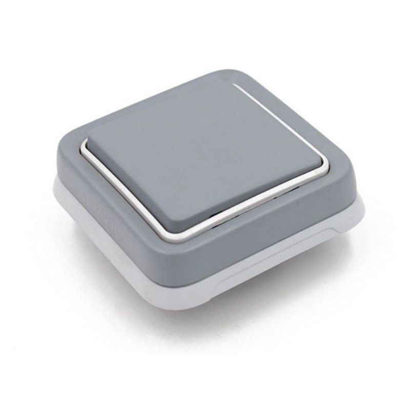 Va et vient gris 10AX - 250V à encastrer