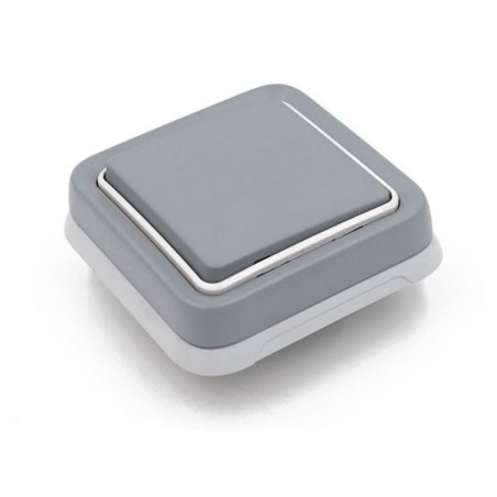 Va et vient gris 10AX - 250V à encastrer